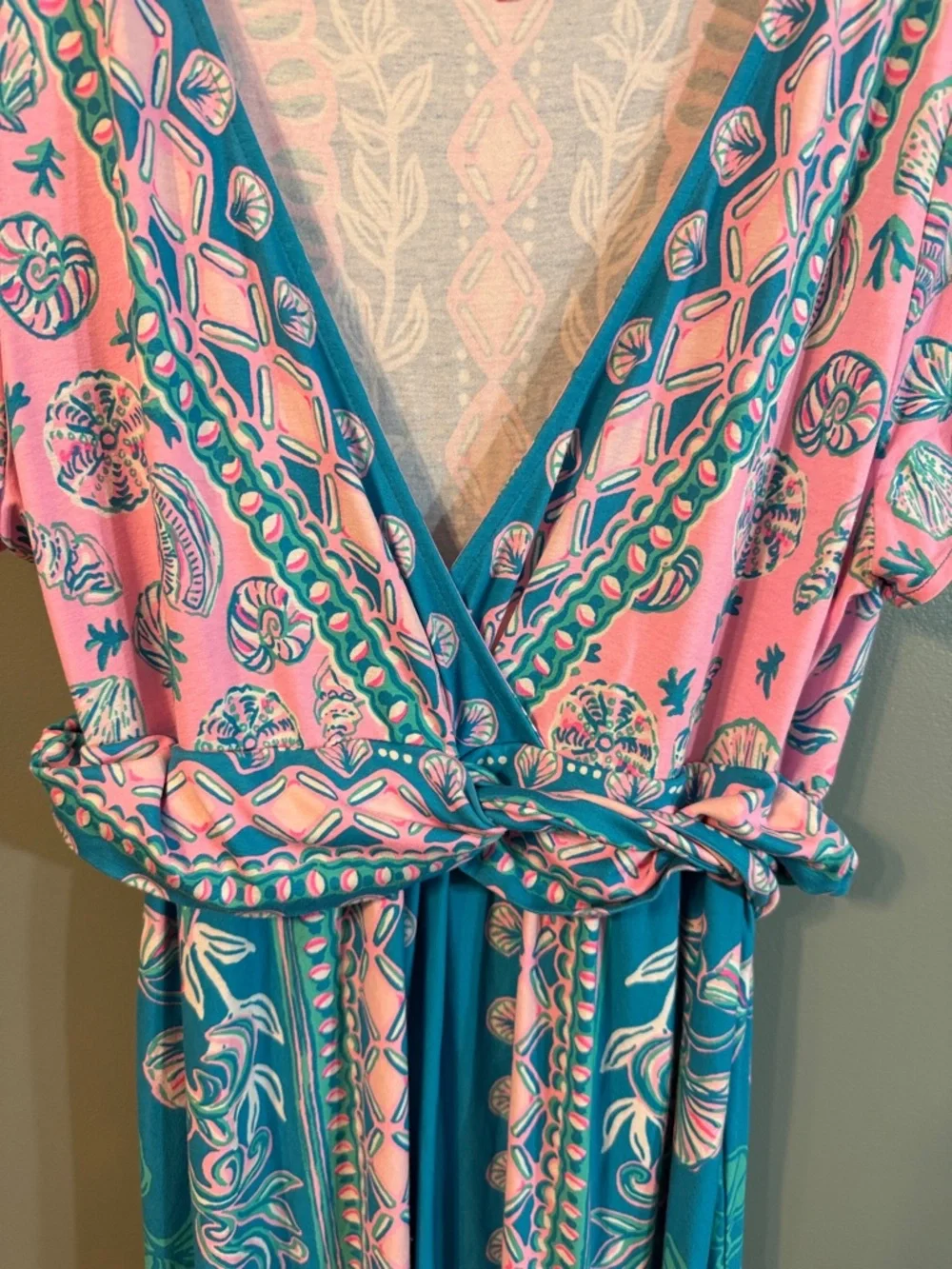 Lilly Pulitzer Pink and teal maxi - Picture 5 of 7